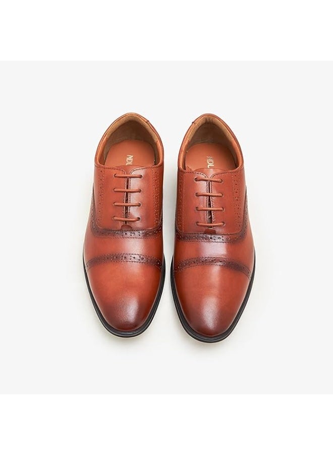 نديور أحذية رجالية كلاسيكية رسمية من الجلد من إندور | فاخرة | مريحة | خفيفة الوزن | تصميم عصري | مناسبة للعمل | جيدة التهوية | مناسبة للإطلالات الكاجوال - Image 2